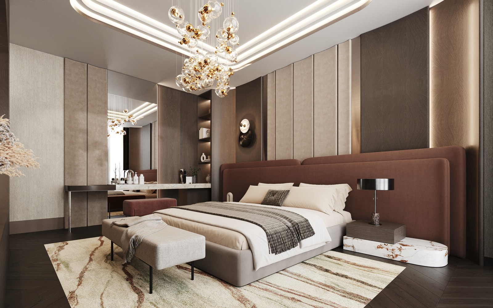 Villa ebeveyn yatak odası üçüncü görsel