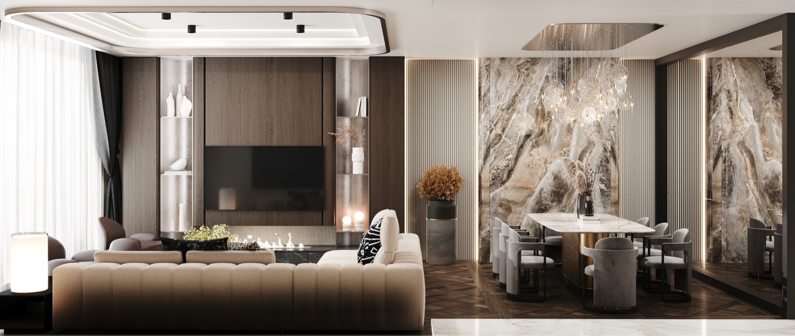 Villa zemin kat salon