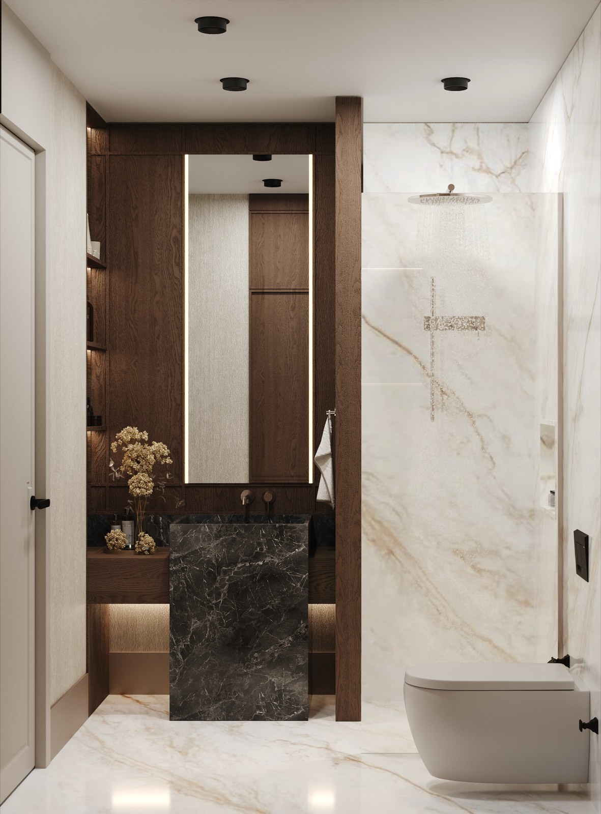 Villa zemin kat banyo